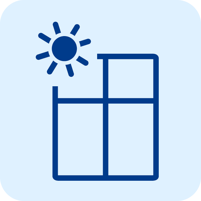 Icon Sommerlicher Wärmeschutz