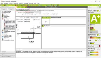 EVEBI - Wärmebrücken Pro: Wärmebrücke hinzufügen
