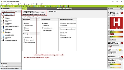 Projektverwaltung - Bearbeitungszeit, Projektmitarbeiter