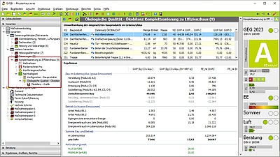 Nachhaltigkeit Ökobilanz gem. QNG - Komplettsanierung