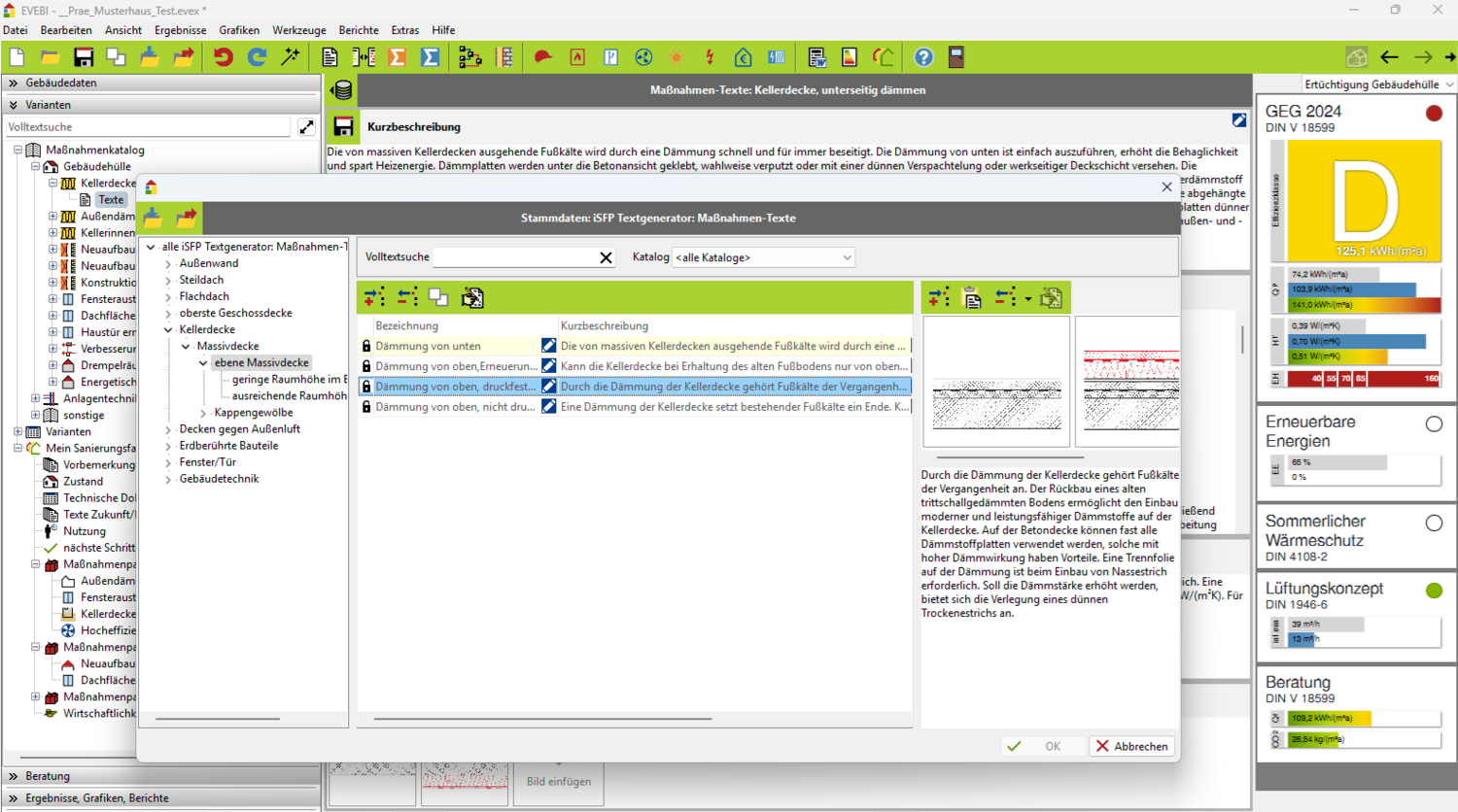 Dialog iSFP Textgenerator