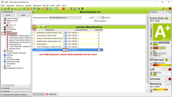 EVEBI - Wärmebrücken Pro: Gleichwertigkeitsnachweis - WBR anlegen