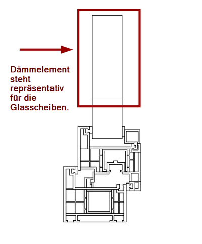 ThermCAD 4: Referenzbauteil - Dämmelement